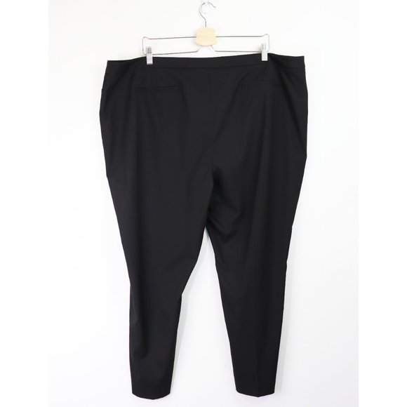 NEW Halogen Straight Leg Slant Pocket Career Trouser Pants Black Plus Size 22 - Picture 9 of 11